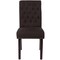 Merrick Lane Falmouth Upholstered Parsons Chair with Nailhead Trim
